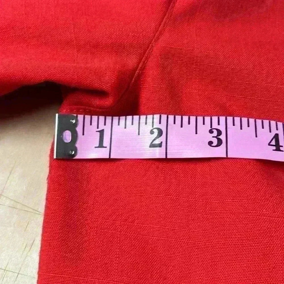 Vtg London Fog Maincoats Red Trench Coat Size 10 P Made In USA - Picture 11 of 14